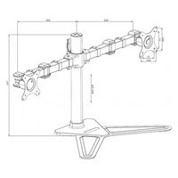 Miniatura 2 de SOPORTE ESCRITORIO IIYAMA, FLEXIBLE, 2 MONITORES de 10 a 30 PULGADAS, VESA 75x75 or 100x100mm, PESO MAX 10kg