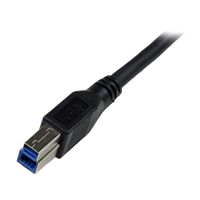 Miniatura 3 de 1m Black USB 3 Cable Right Angle A to B