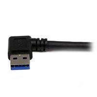 Miniatura 4 de 1m Black USB 3 Cable Right Angle A to B