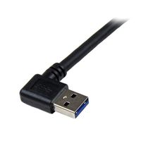Miniatura 5 de 1m Black USB 3 Cable Right Angle A to B