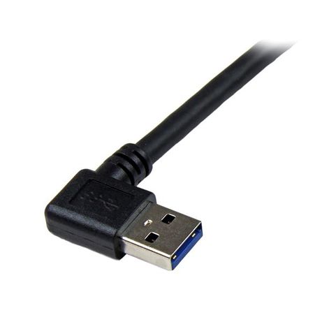 1m Black USB 3 Cable Right Angle A to B - Imagen 5 de 6 1m Black USB 3 Cable Right Angle A to B - Imagen 5 de 6