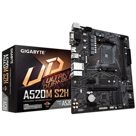 GIGABYTE AMD A520M S2H Socket AM4 - Imagen 2 de 6 GIGABYTE AMD A520M S2H Socket AM4 - Imagen 2 de 6