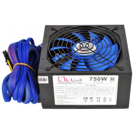 Fuente Alimentación 750W L-LINK LL-PS-750-80+ 80 PLUS Non-Modular Negro - Imagen 4 de 5 Fuente Alimentación 750W L-LINK LL-PS-750-80+ 80 PLUS Non-Modular Negro - Imagen 4 de 5
