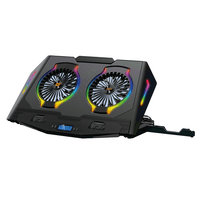 Miniatura 1 de BASE DE REFRIGERACION PARA PORTATILES GAMING CONCEPTRONIC  HASTA 17" 2 VENTILADORES LUZ RBG