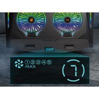 Miniatura 3 de BASE DE REFRIGERACION PARA PORTATILES GAMING CONCEPTRONIC  HASTA 17" 2 VENTILADORES LUZ RBG