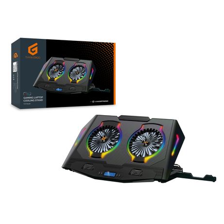 BASE DE REFRIGERACION PARA PORTATILES GAMING CONCEPTRONIC HASTA 17" 2 VENTILADORES LUZ RBG - Imagen 5 de 6 BASE DE REFRIGERACION PARA PORTATILES GAMING CONCEPTRONIC HASTA 17" 2 VENTILADORES LUZ RBG - Imagen 5 de 6