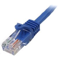 Miniatura 3 de 0.5m Blue Snagless Cat5e Patch Cable