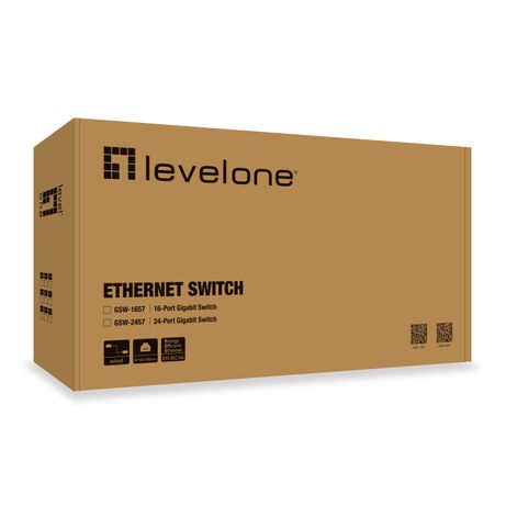 SWITCH 24 PUERTOS 10/100/1000 LEVELONE GSW-2457 - Imagen 2 de 4 SWITCH 24 PUERTOS 10/100/1000 LEVELONE GSW-2457 - Imagen 2 de 4