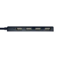 Miniatura 3 de HUB USB AISENS CONECTORES USB-A 2.0 MACHO A 4X USB-A 2.0 HEMBRA CABLE 30CM NEGRO A104-0402
