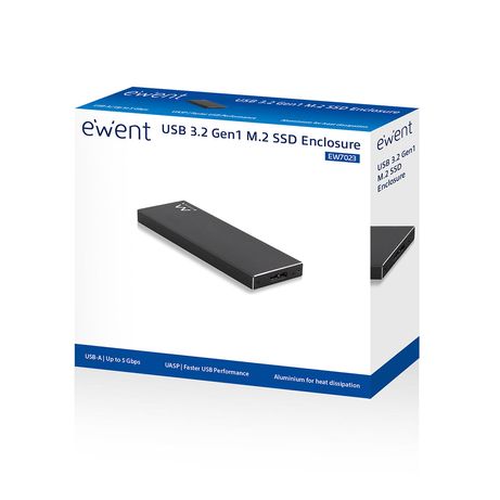 Ewent EW7023 Caja externa SSD M2 USB 3.1 Aluminio - Imagen 3 de 6 Ewent EW7023 Caja externa SSD M2 USB 3.1 Aluminio - Imagen 3 de 6