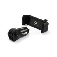 Miniatura 2 de CARGADOR COCHE CONCEPTRONIC CUSBCAR2AKIT USB 2A NEGRO + SOPORTE