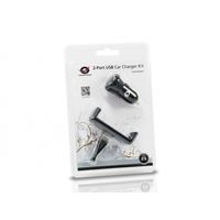 Miniatura 3 de CARGADOR COCHE CONCEPTRONIC CUSBCAR2AKIT USB 2A NEGRO + SOPORTE