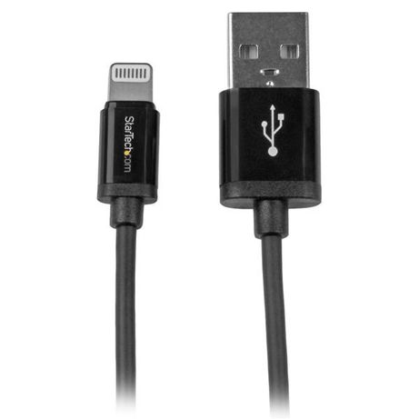 1m Black 8-pin Lightning to USB Cable - Imagen 2 de 5 1m Black 8-pin Lightning to USB Cable - Imagen 2 de 5
