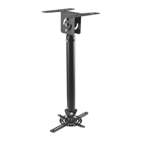Miniatura 1 de AISENS CP02TSRE-051 SOPORTE DE TECHO PARA PROYECTOR HASTA 20KG PASACABLES NEGRO