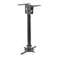 Miniatura 2 de AISENS CP02TSRE-051 SOPORTE DE TECHO PARA PROYECTOR HASTA 20KG PASACABLES NEGRO