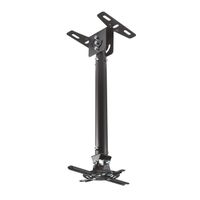 Miniatura 5 de AISENS CP02TSRE-051 SOPORTE DE TECHO PARA PROYECTOR HASTA 20KG PASACABLES NEGRO