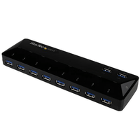 Miniatura 1 de CONCENTRADOR USB 3.0 10 PUERTOS LADRON HUB 2 PUERTOS 1. 5A