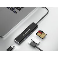 Miniatura 2 de HUB 3.1 USB-C CONCEPTRONIC DONN08 3 PUERTOS USB 3.0 Y LECTOR TARJETAS SD / MICROSD