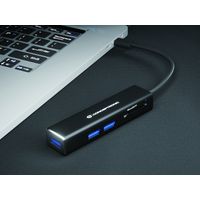 Miniatura 3 de HUB 3.1 USB-C CONCEPTRONIC DONN08 3 PUERTOS USB 3.0 Y LECTOR TARJETAS SD / MICROSD