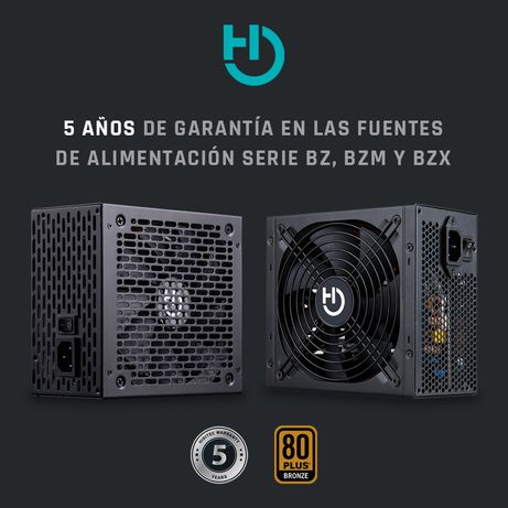 FUENTE ALIMENTACION 550W HIDITEC BZ550 80+ BRONZE - Imagen 2 de 6 FUENTE ALIMENTACION 550W HIDITEC BZ550 80+ BRONZE - Imagen 2 de 6