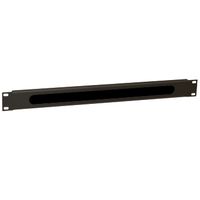 Miniatura 2 de WP Guía Cable con cepillo 1U black  RAL 9005