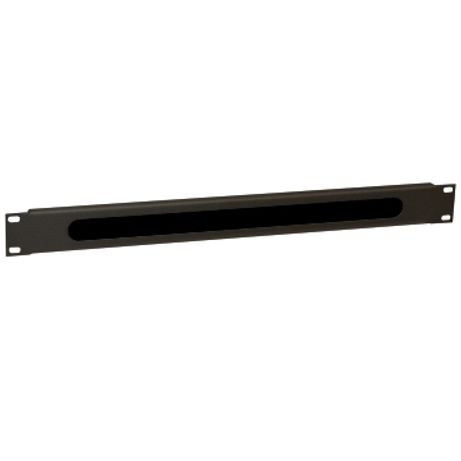 WP Guía Cable con cepillo 1U black RAL 9005 - Imagen 2 de 2 WP Guía Cable con cepillo 1U black RAL 9005 - Imagen 2 de 2