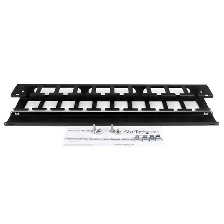 CANALETA HORIZONTAL 1U DE RACK - Imagen 2 de 6 CANALETA HORIZONTAL 1U DE RACK - Imagen 2 de 6
