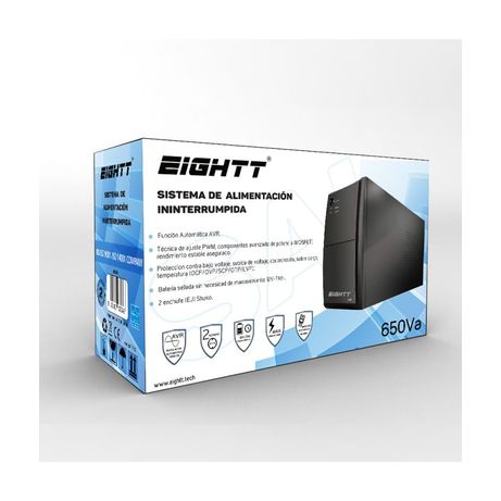 Eightt SAI 650Va 240V 2-Shuko AVR - Imagen 2 de 3 Eightt SAI 650Va 240V 2-Shuko AVR - Imagen 2 de 3