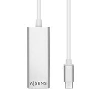 Miniatura 2 de ADAPTADOR AISENS USB 3.1 TIPO-C A LAN ETHERNET 10/100/1000 MBPS 15CM PLATA A109-0341
