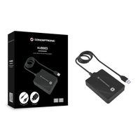 Miniatura 2 de HUB USB3.0 CONCEPTRONIC  HUBBIES11B 4 PUERTOS Y CABLE DE 90CM CON ALIMENTADOR