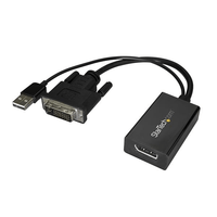 Miniatura 1 de Adaptador DVI a DisplayPort Alimentacion USB Conversor