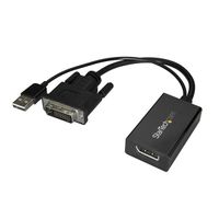 Miniatura 5 de Adaptador DVI a DisplayPort Alimentacion USB Conversor