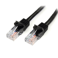 Miniatura 1 de Cable de Red de 10m Negro Cat5e Ethernet sin Enganche