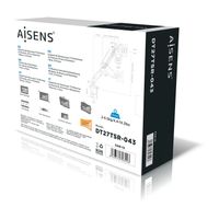 Miniatura 2 de Aisens - Soporte De Mesa Pro Contrapeso Giratorio E Inclinable Para Monitor TV 6,5KG (3 PIVOTES, 1 BRAZO) DE 13-27, NEGRO