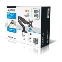 Miniatura 3 de Aisens - Soporte De Mesa Pro Contrapeso Giratorio E Inclinable Para Monitor TV 6,5KG (3 PIVOTES, 1 BRAZO) DE 13-27, NEGRO