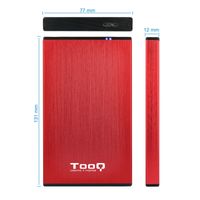 Miniatura 5 de Tooq TQE-2527R Caja HDD 2.5 USB 3.1 Gen1/USB 3.0