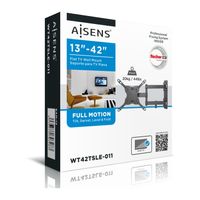 Miniatura 4 de SOPORTE DE PARED AISENS PARA PANTALLAS 13P A 42P HASTA 20KG BRAZO EXTENSIBLE GIRATORIO INCLINABLE NEGRO WT42TSLE-011