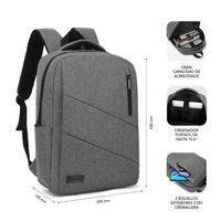 Miniatura 2 de MALETIN PORTATIL 15,6´´ SUBBLIM GREY