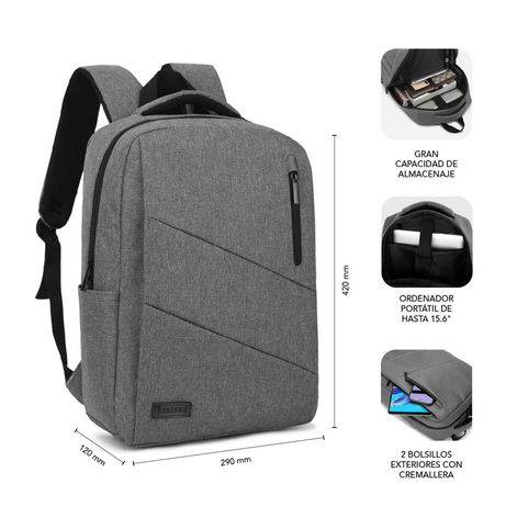 MALETIN PORTATIL 15,6´´ SUBBLIM GREY - Imagen 2 de 9 MALETIN PORTATIL 15,6´´ SUBBLIM GREY - Imagen 2 de 9