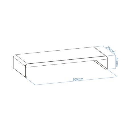 Tooq Soporte elevador para monitor/portátil NEGRO - Imagen 6 de 8 Tooq Soporte elevador para monitor/portátil NEGRO - Imagen 6 de 8