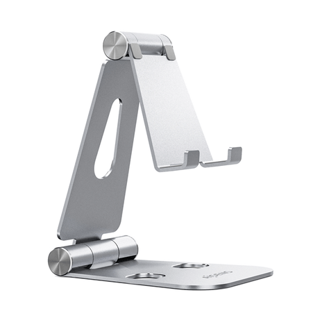 AISENS Soporte De Sobremesa Tamaño XL Ajustable (2 Pivotes) Para Movil / Tablet, Plata - Imagen 1 de 7 AISENS Soporte De Sobremesa Tamaño XL Ajustable (2 Pivotes) Para Movil / Tablet, Plata - Imagen 1 de 7