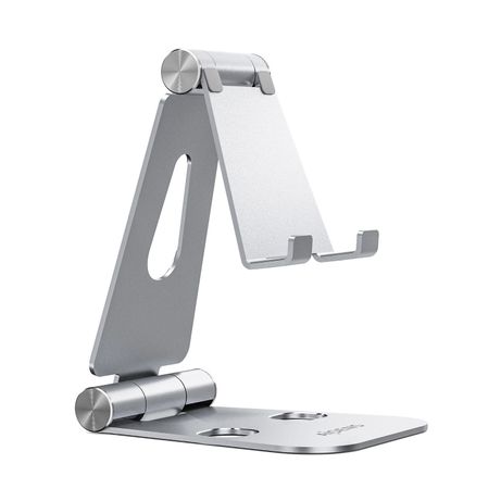 AISENS Soporte De Sobremesa Tamaño XL Ajustable (2 Pivotes) Para Movil / Tablet, Plata - Imagen 7 de 7 AISENS Soporte De Sobremesa Tamaño XL Ajustable (2 Pivotes) Para Movil / Tablet, Plata - Imagen 7 de 7