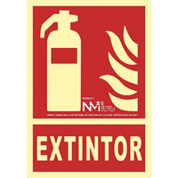Miniatura 1 de SENAL "EXTINTOR" 210X300 PVC ROJO ARCHIVO 2000 6171-01H RJ