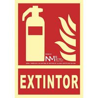 Miniatura 2 de SENAL "EXTINTOR" 210X300 PVC ROJO ARCHIVO 2000 6171-01H RJ