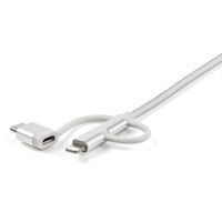 Miniatura 2 de 1M 3 IN 1 CHARGER - LIGHTNING USB C OR MICRO-USB - BRAID ED