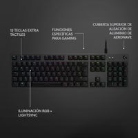 Miniatura 7 de TECLADO MECANICO GAMING LOGITECH G512 CARBON RGB GX BROWN