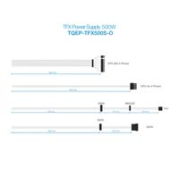 Miniatura 3 de Fuente Alimentación 500W TOOQ  Ecopower II TFX OEM Non-Modular Silver