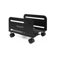 Miniatura 1 de TooQ Soporte para cpu de suelo con ruedas negro