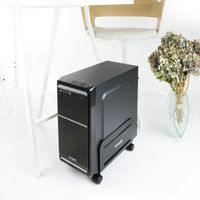 Miniatura 2 de TooQ Soporte para cpu de suelo con ruedas negro