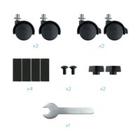 Miniatura 5 de TooQ Soporte para cpu de suelo con ruedas negro